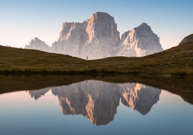 monte-Pelmo-veneto-Lago delle Baste con Monte Pelmo