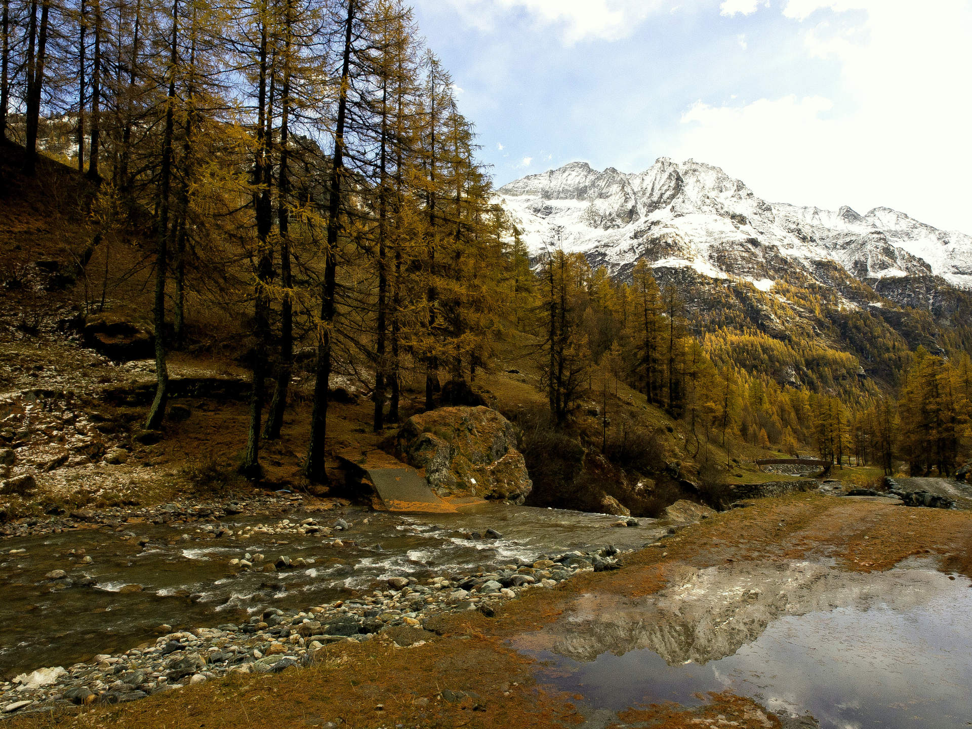 Monte Rosa l'autunno ha già i colori del foliage