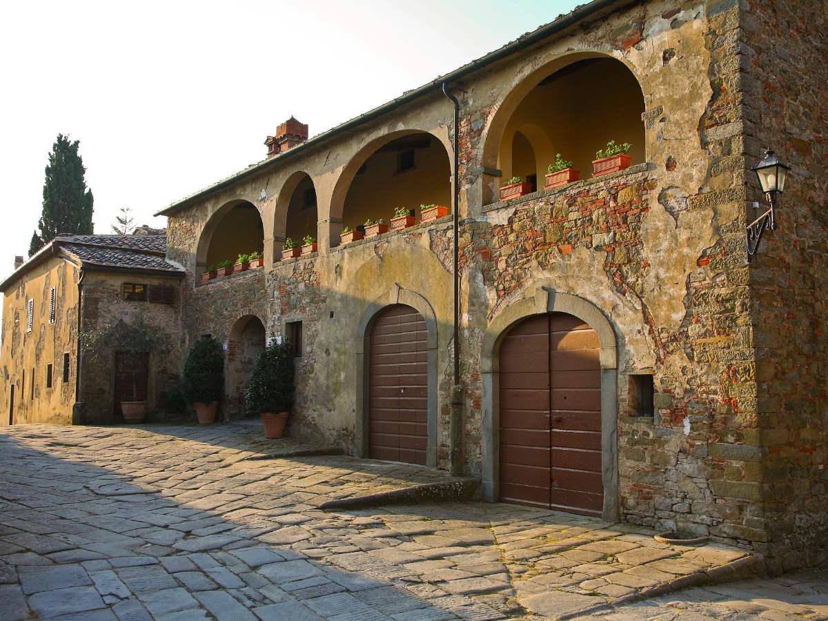Dentro Gargonza in Toscana