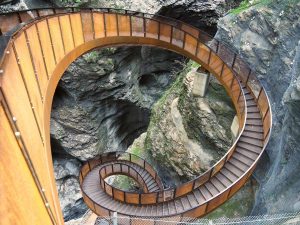 Scala a chiocciola del Liechtensteinklamm